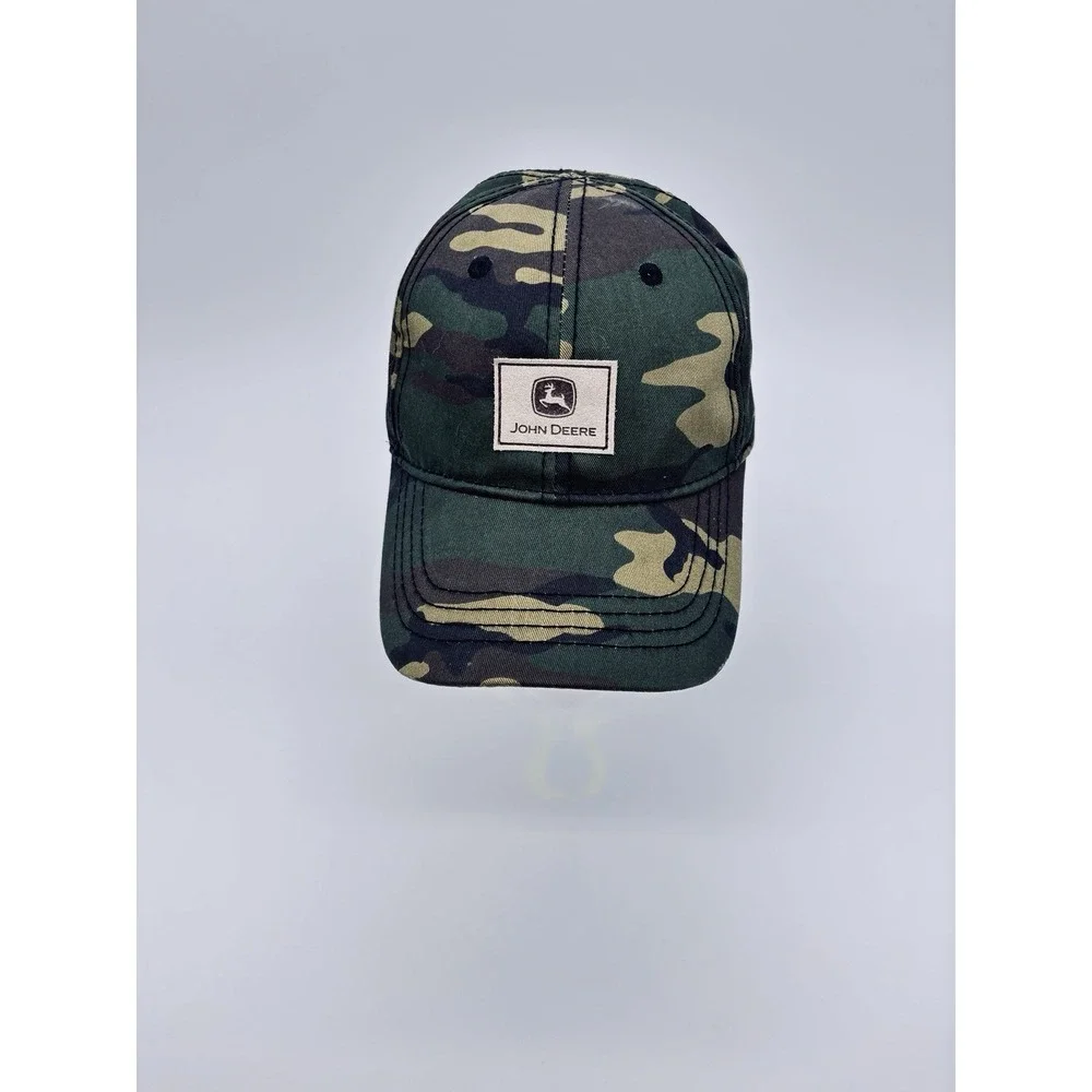 John Deere Camo Hunters Cap Youth Adjustable One Size
